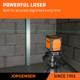Jorgensen 360° magnetic base provides quick alignment on metal surfaces.