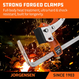 Jorgensen 400 lbs clamping force supports heavy-duty tasks.