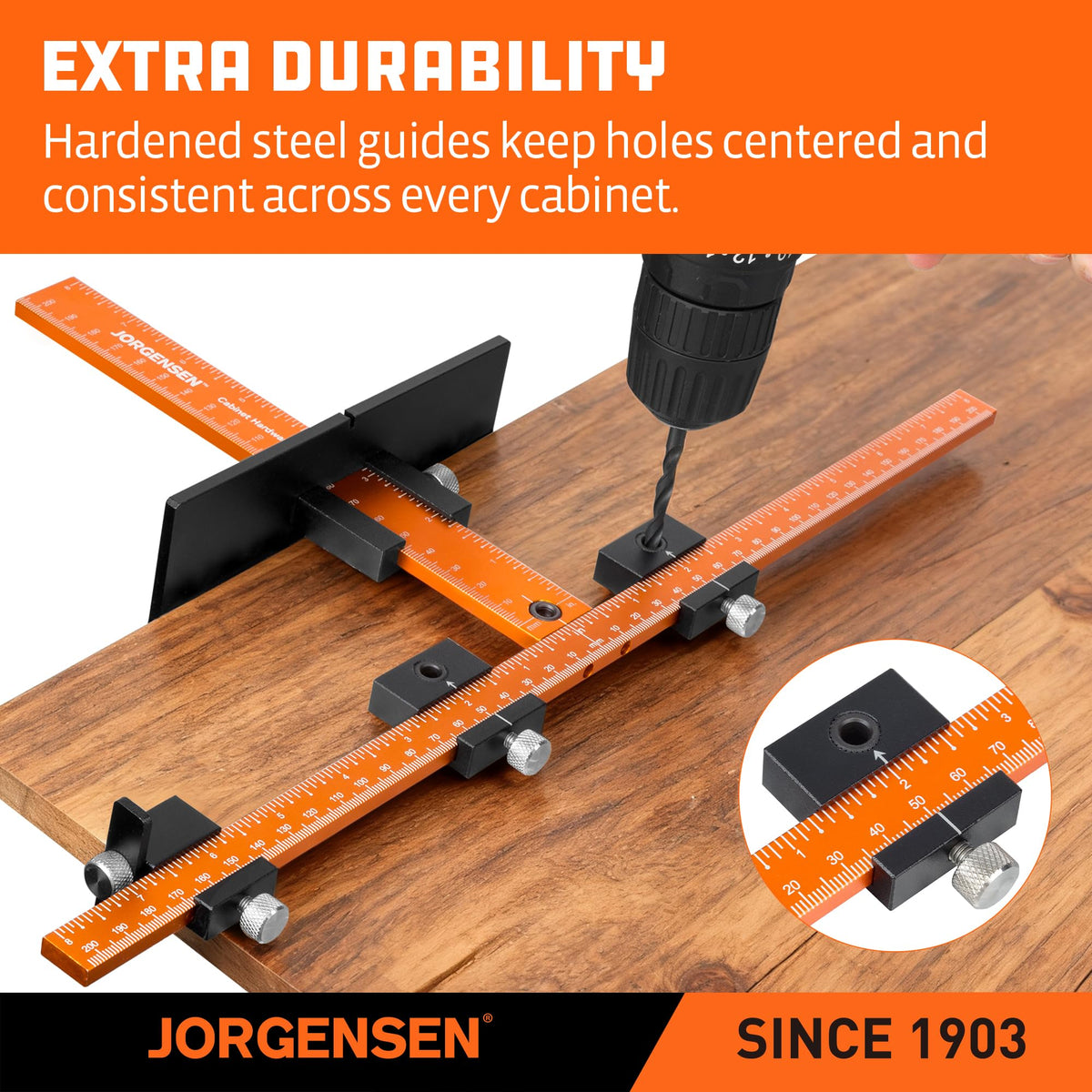 Jorgensen 5mm case-hardened bushings deliver high wear resistance and long-lasting accuracy.