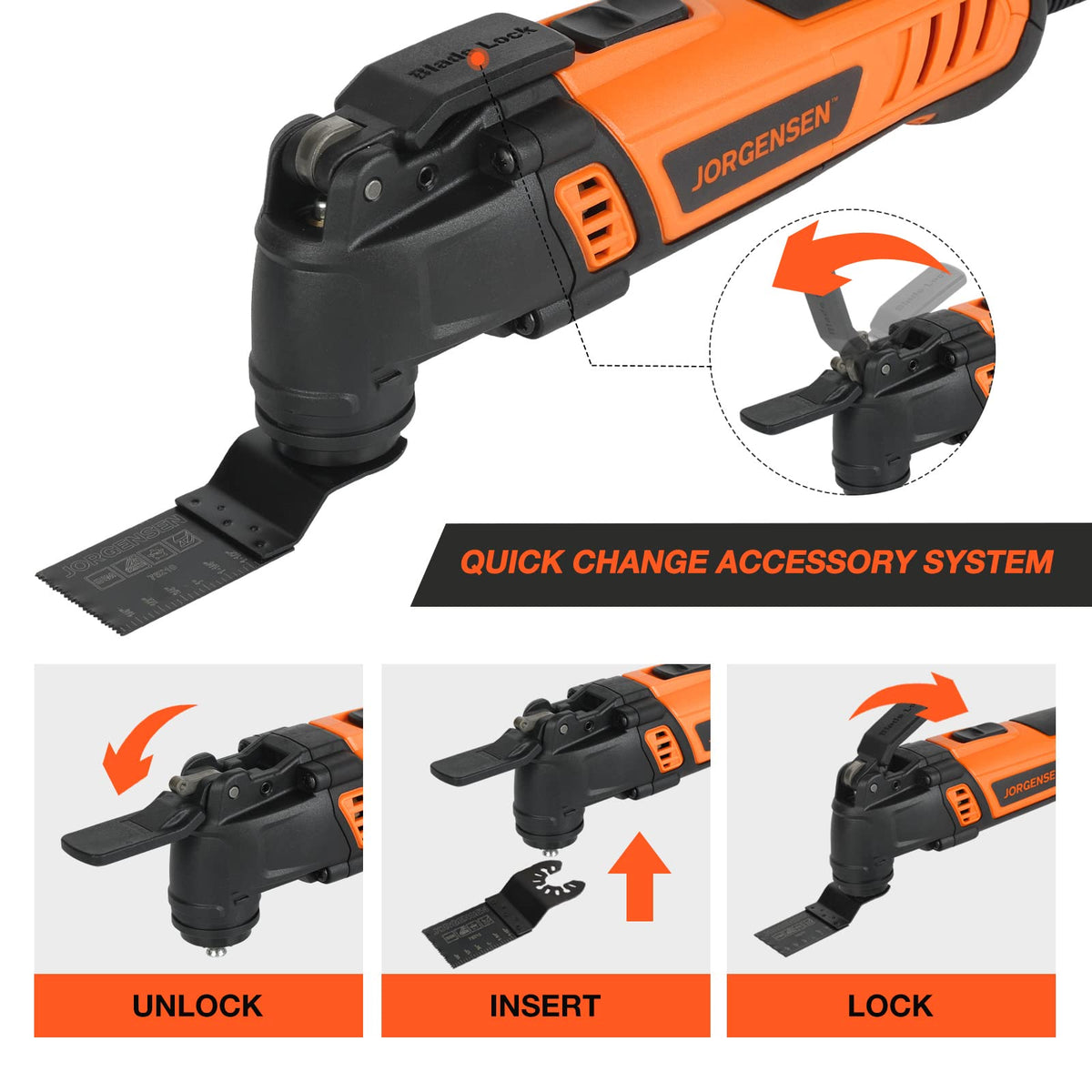 Jorgensen 7-speed control adapts to materials for smooth finishes
