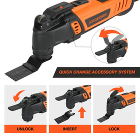 Jorgensen 7-speed control adapts to materials for smooth finishes