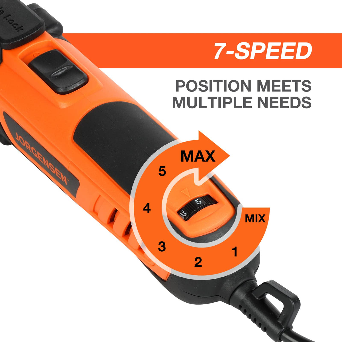 Jorgensen ergonomic soft-grip handle reduces fatigue during prolonged use