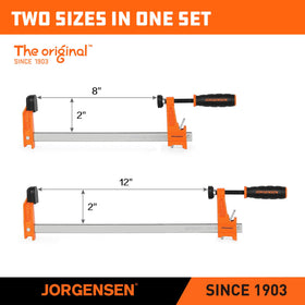 Jorgensen bar clamps suit woodworking and light metalworking