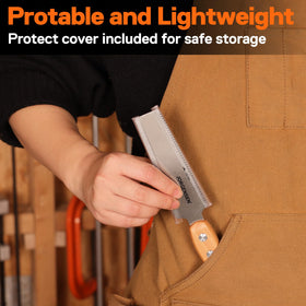 Jorgensen compact flush-cut saw ideal for cabinet trimming and fitting.