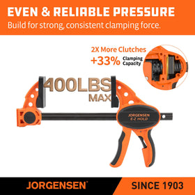 Jorgensen deep-reach pads protect wood surfaces during clamping