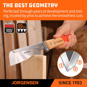 Geometric teeth design on Jorgensen saw for faster cuts