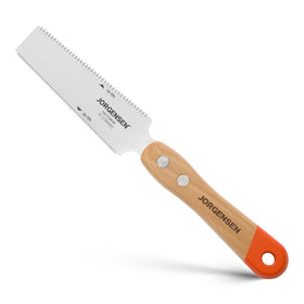 Jorgensen Japanese Flush Cut Saw with 5in beech handle for precise flush cuts.