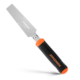 Jorgensen Japanese flush cut saw 5in with three-sided teeth for clean, precise cuts.