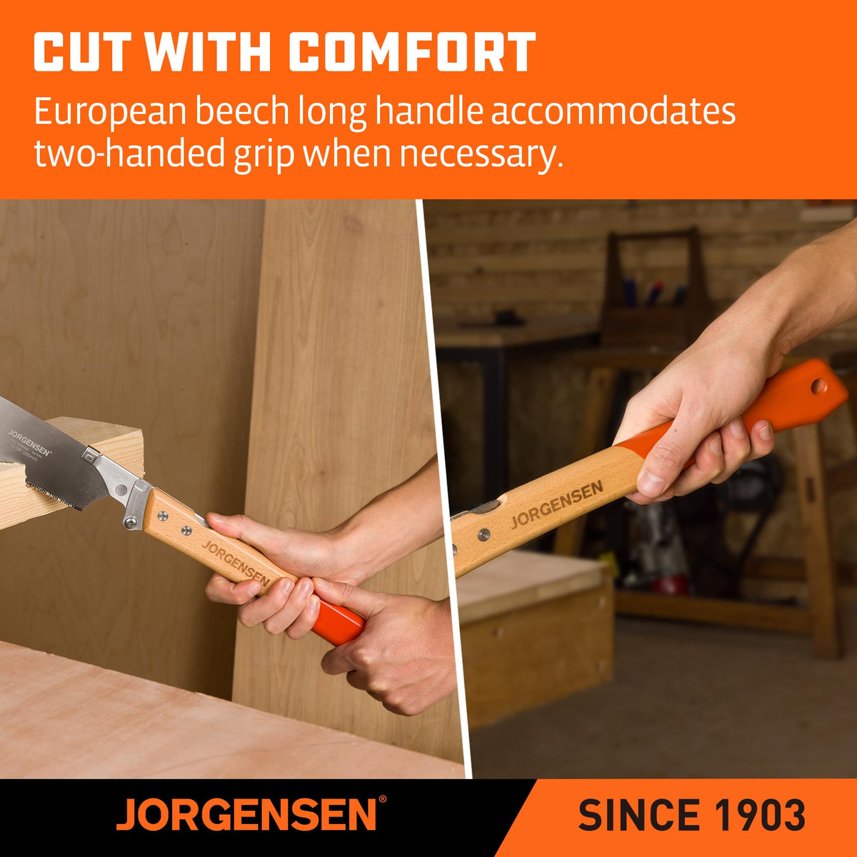 Jorgensen Kataba 14 TPI blade gives precise, clean cuts