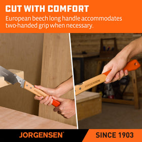 Jorgensen Kataba 14 TPI blade gives precise, clean cuts