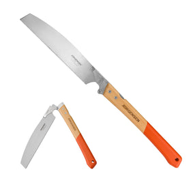 Jorgensen Kataba folding saw in closed case showing compact portability