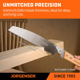 Soft grip beech handle provides comfortable control during extended use