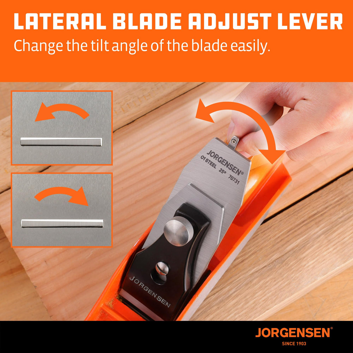 Jorgensen No.4 in use shows efficient trimming and smoothing of wood surfaces