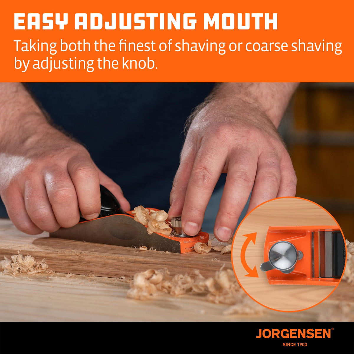 Jorgensen No.60 depth adjustment knob readily accessible
