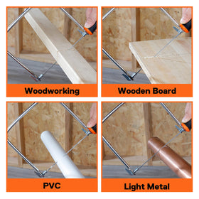 Jorgensen Pro Coping Saw versatile for woodworking, PVC, and light metal tasks