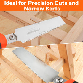 Jorgensen replaceable blade system lets you swap blades quickly.