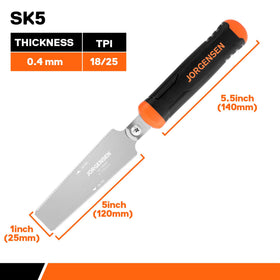 Jorgensen SK5 replaceable blade enables quick blade changes and longer tool life.