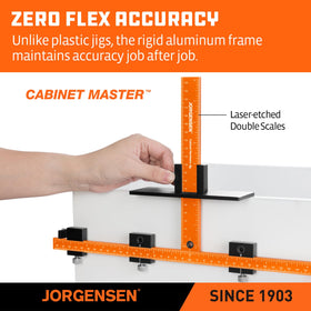 Jorgensen sliding drill guides glide smoothly and lock securely for repeatable hole placement.