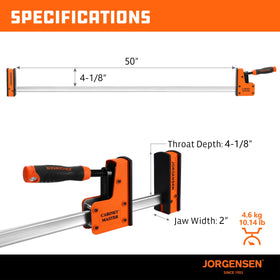 Soft Landing System on Jorgensen clamp prevents jaw drops during transport