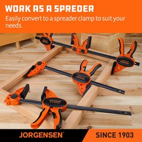 Jorgensen two-pack assembly scene demonstrates versatility for hobby and craft projects.