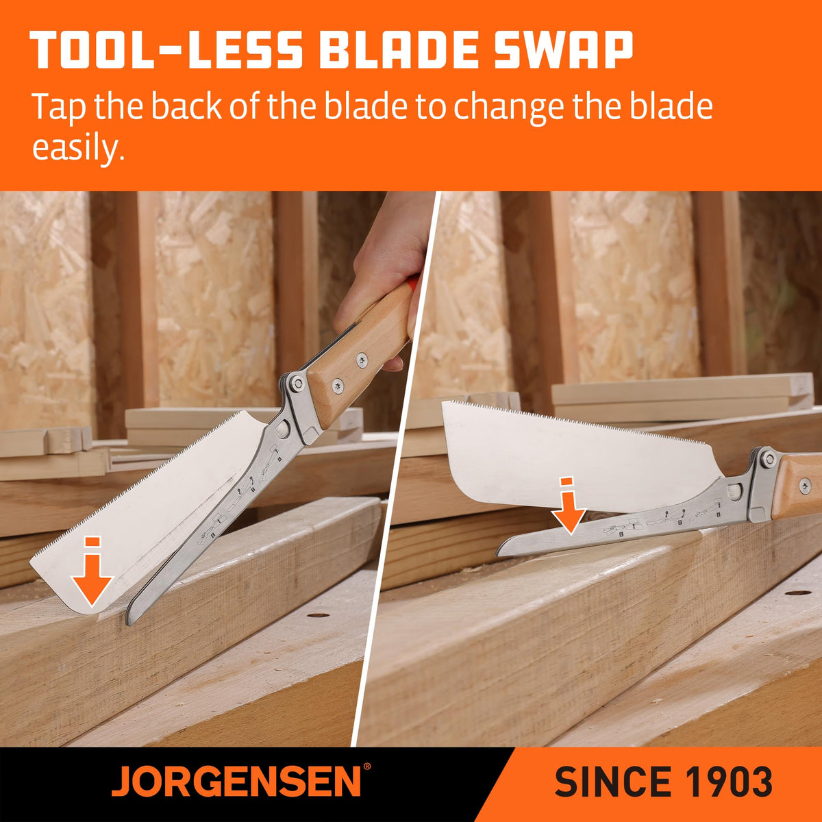 Ultra-thin 0.3mm blade on Jorgensen for narrow kerfs