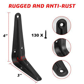 Jorohiker 60 lb capacity L bracket for reliable wall mounting.