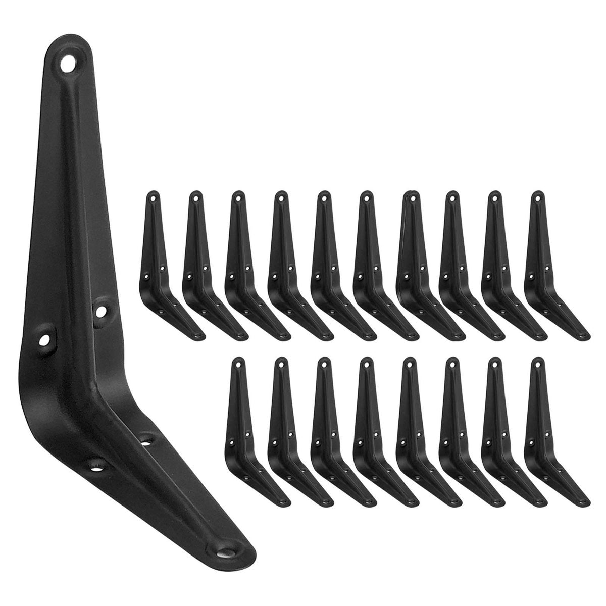 Jorohiker heavy-duty bracket for 4x3 inch shelves with sturdy black finish.