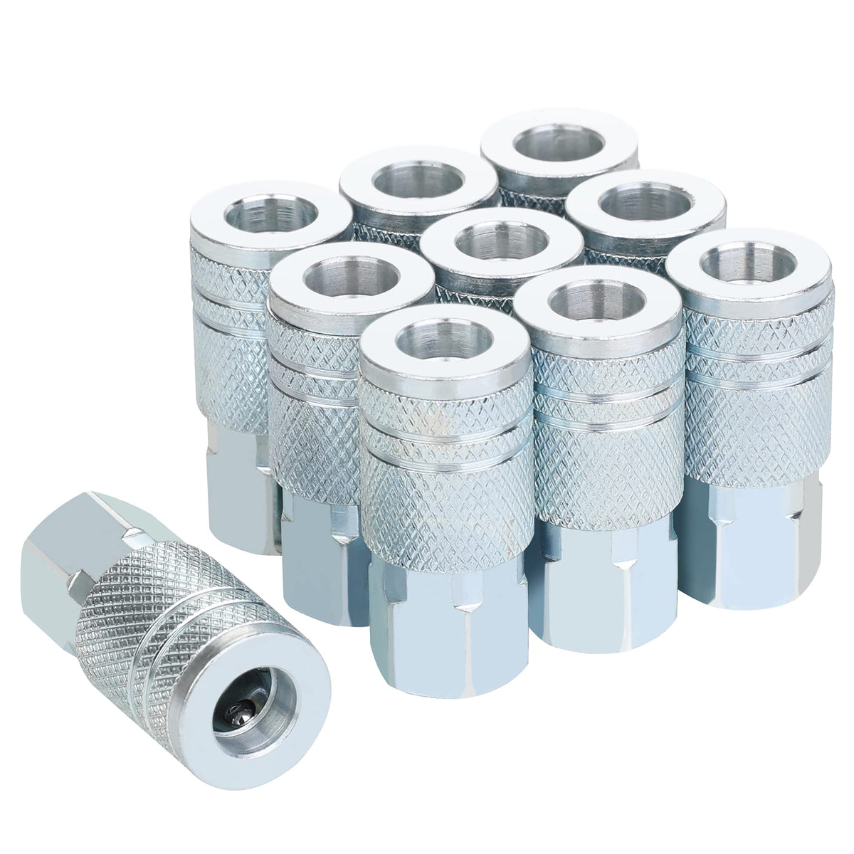 JOROY 1/4 inch air hose fittings with M-type coupler for secure connections