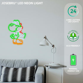 JOSEBRU Mario fans neon sign brings nostalgic decor to spaces.