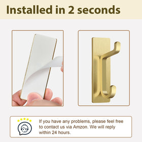 Josmimic aluminum alloy hook is rust resistant in damp areas.