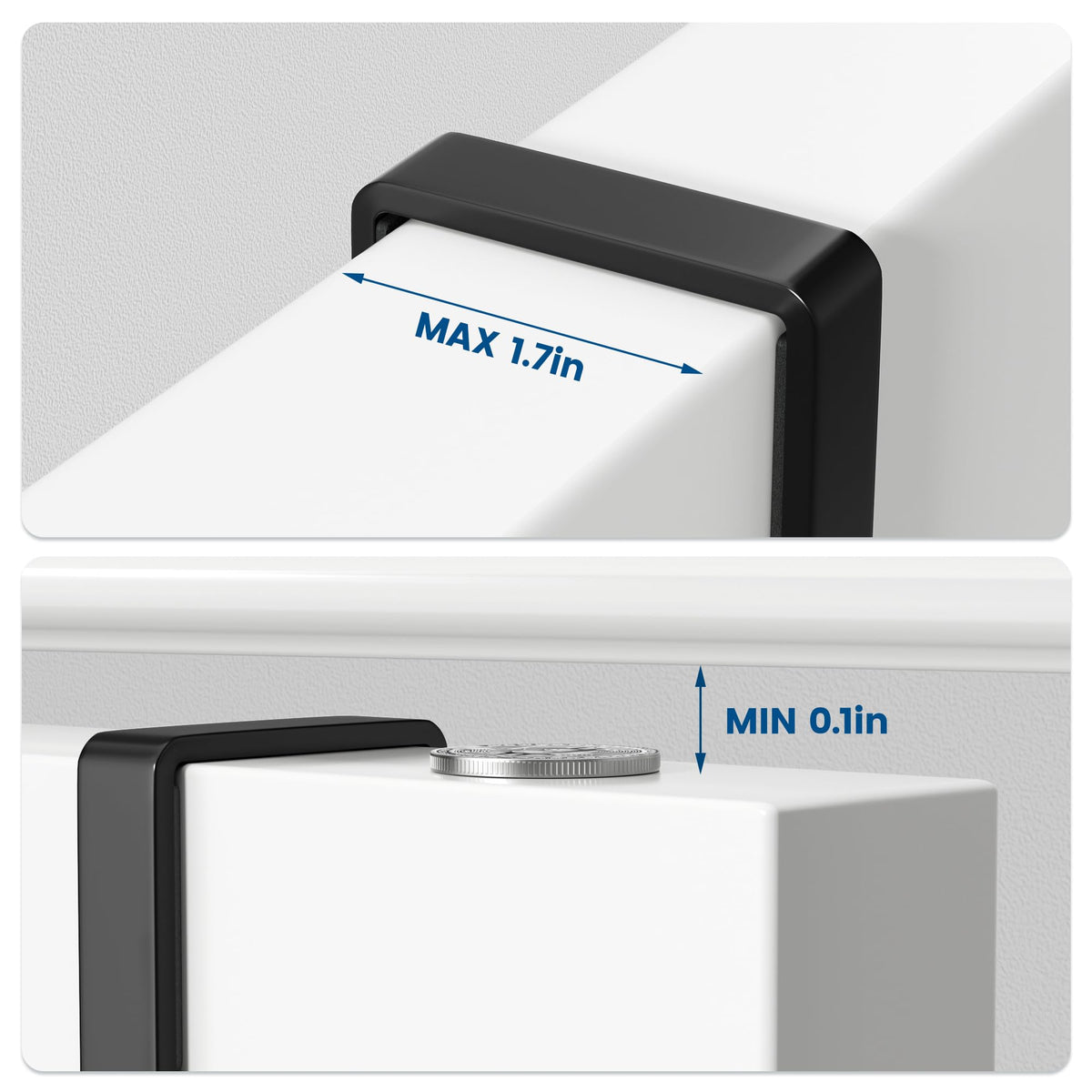 Josmimic matte black finish blends with modern bathroom decor.