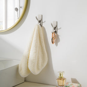 Josmimic brushed-nickel towel hook packaging and easy installation