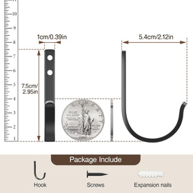 Josmimic wall hooks ideal for bathroom storage and closet organization.