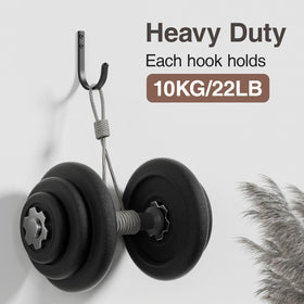 Josmimic wall hooks black door-mount design blends with interiors.