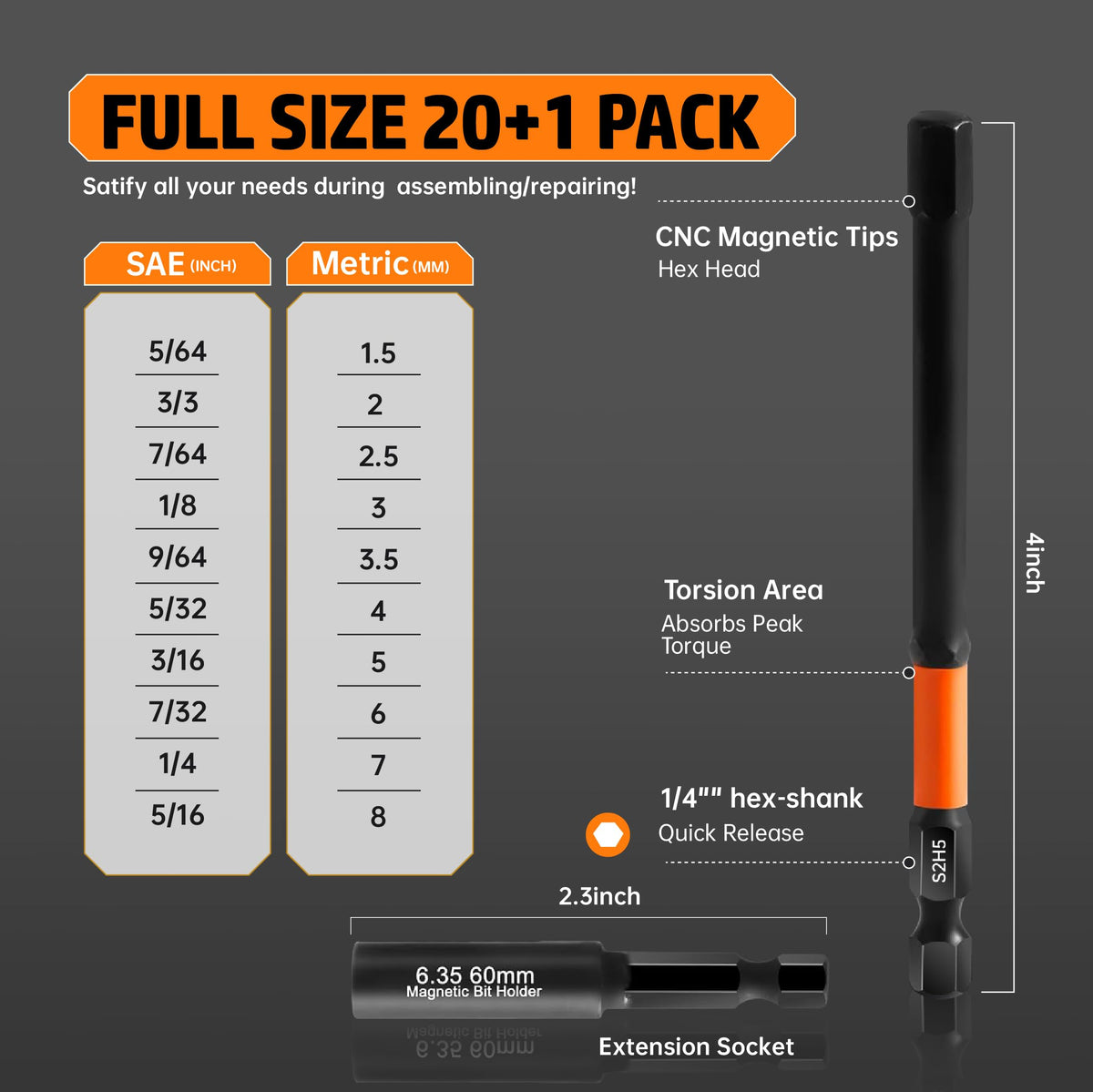 JOSQNNIA S2 steel bits deliver durability and wear resistance for demanding tasks.