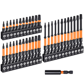 JOSQNNIA security Torx bit set with 60mm extension for tight spaces.
