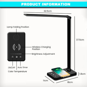 JOSTIC LED Desk Lamp foldable arm for versatile placement