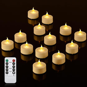 JOSU flameless tea light with remote for easy centerpiece lighting