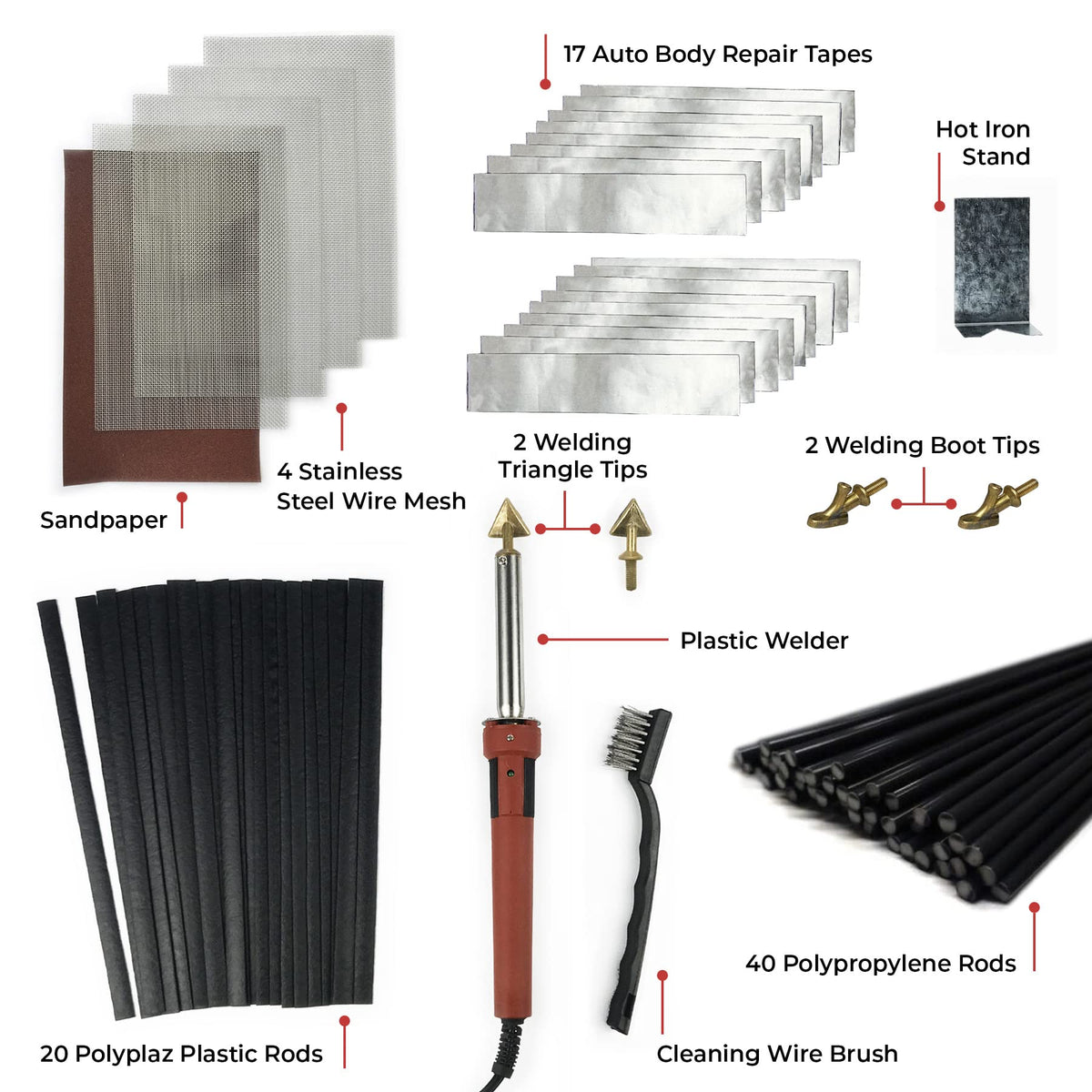 JOUNJIP polyplaz-rod-pack-20 for strong polymer bonds on plastics