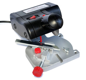 JOUNJIP miter gauge and table clamp enable stable cuts.