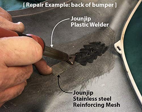 JOUNJIP kit includes stainless steel wire mesh and abrasive sandpaper for prep.