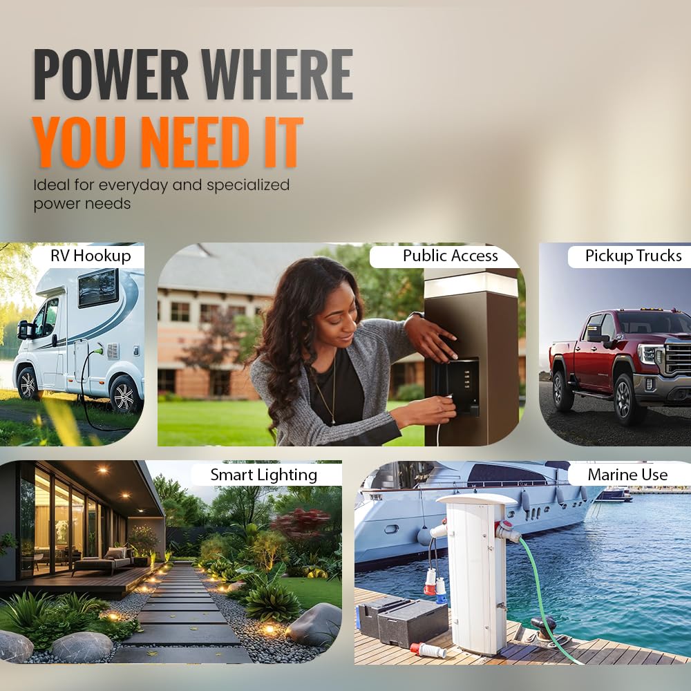 Journeyman-Pro black outdoor outlet kit blends with exteriors