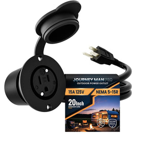 Journeyman-Pro outdoor outlet 125V with rugged weatherproof body for durable power