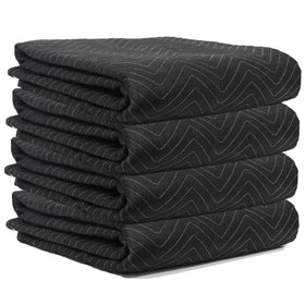 JourneyO deluxe padded blanket black with premium cushioning for moves