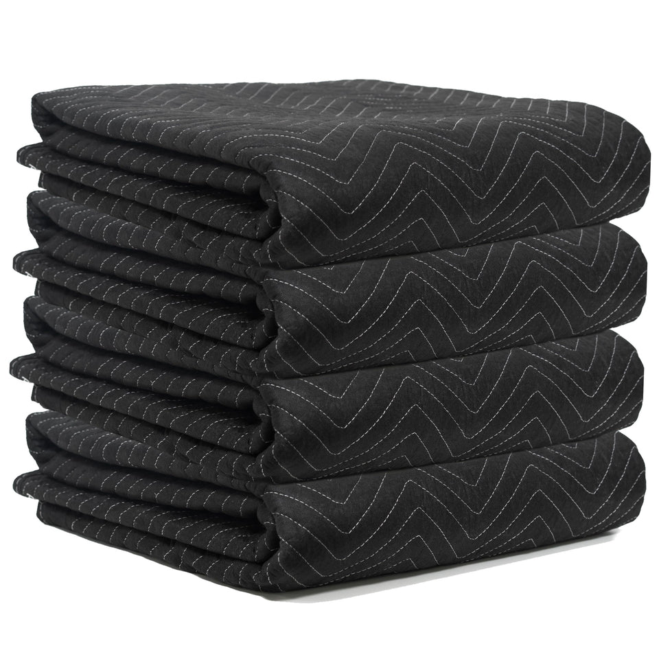 JourneyO deluxe padded blanket black with premium cushioning for moves