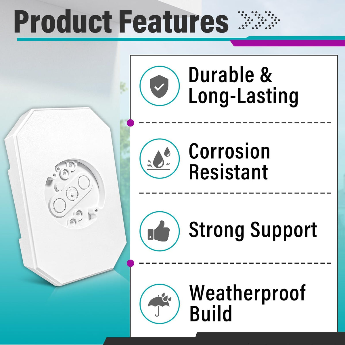 Screws and hardware included for quick installation.