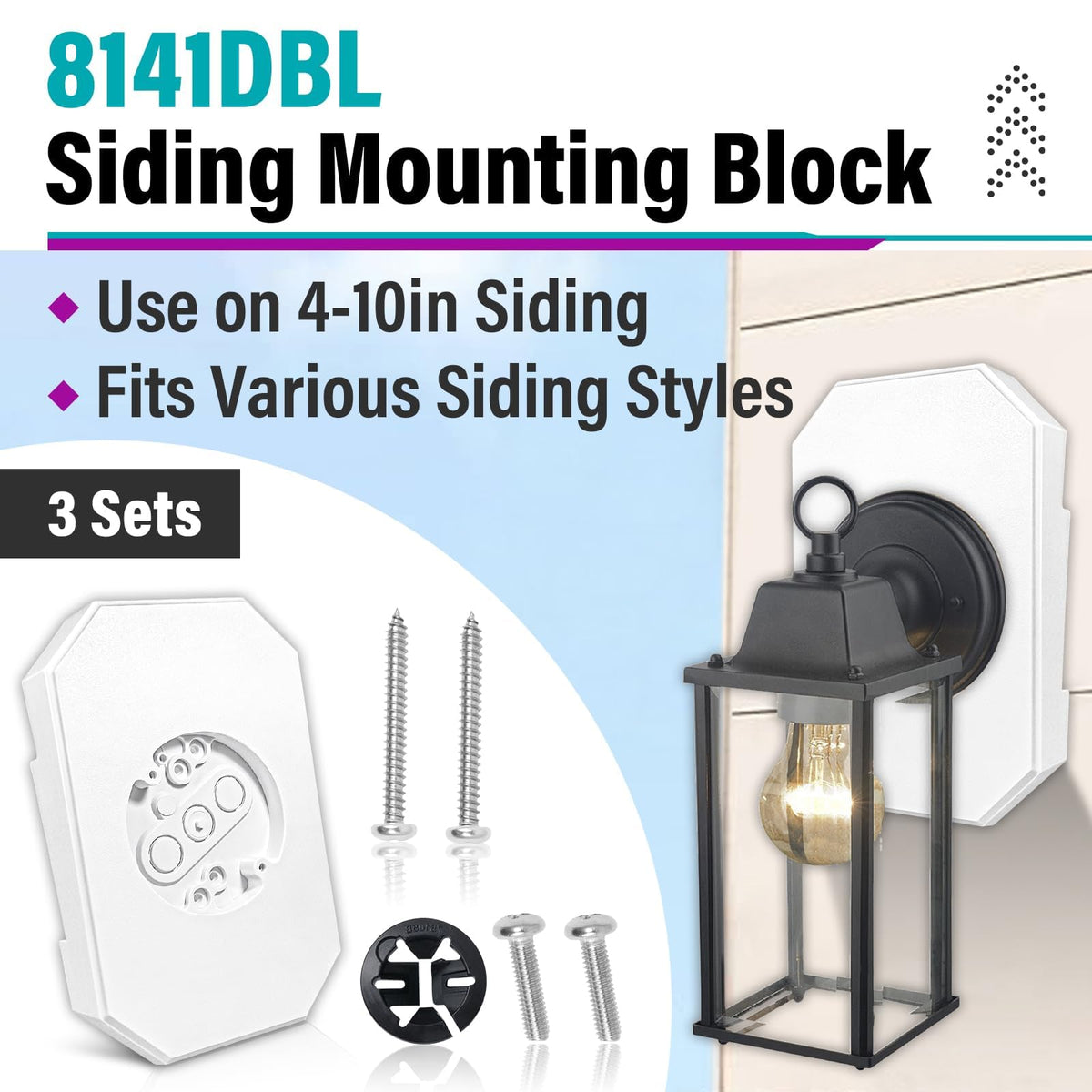 Joworthy 8141DBL side view showing integrated design.