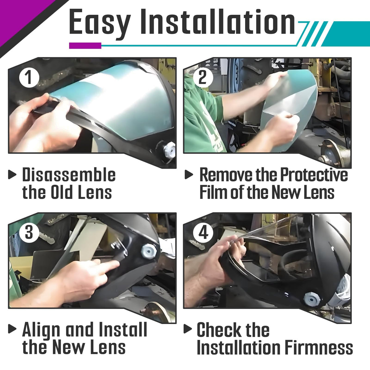 Joworthy clear tint replacement window for consistent visibility and protection.