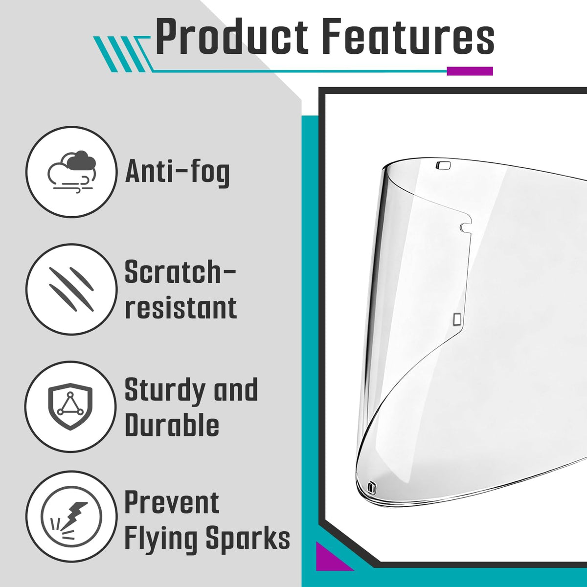 Easy-install replacement window by Joworthy for fast helmet swaps.