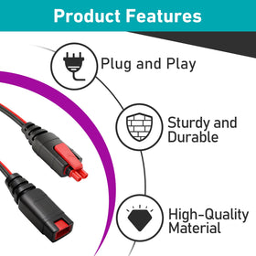 GC004 extension cable 10ft with waterproof end caps for durability